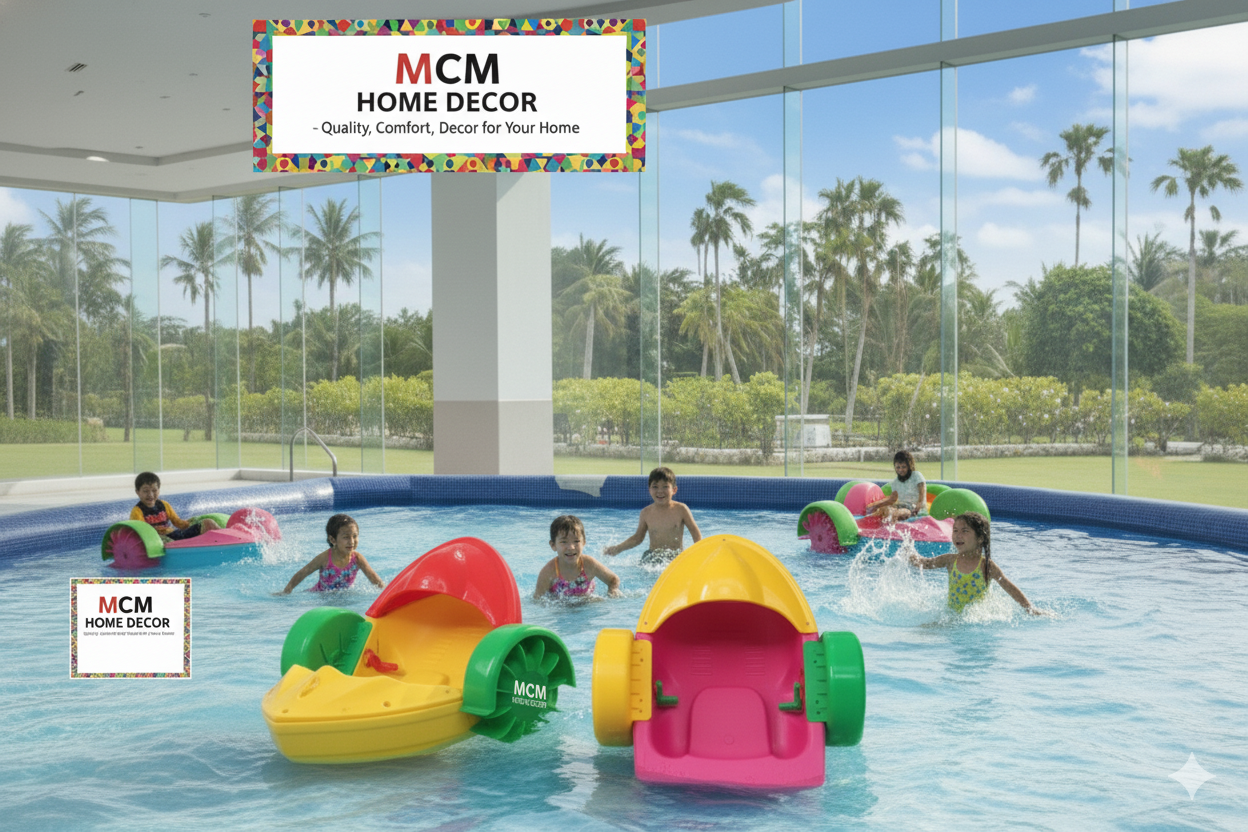 Inflatable Swimming Pool with Water Boats