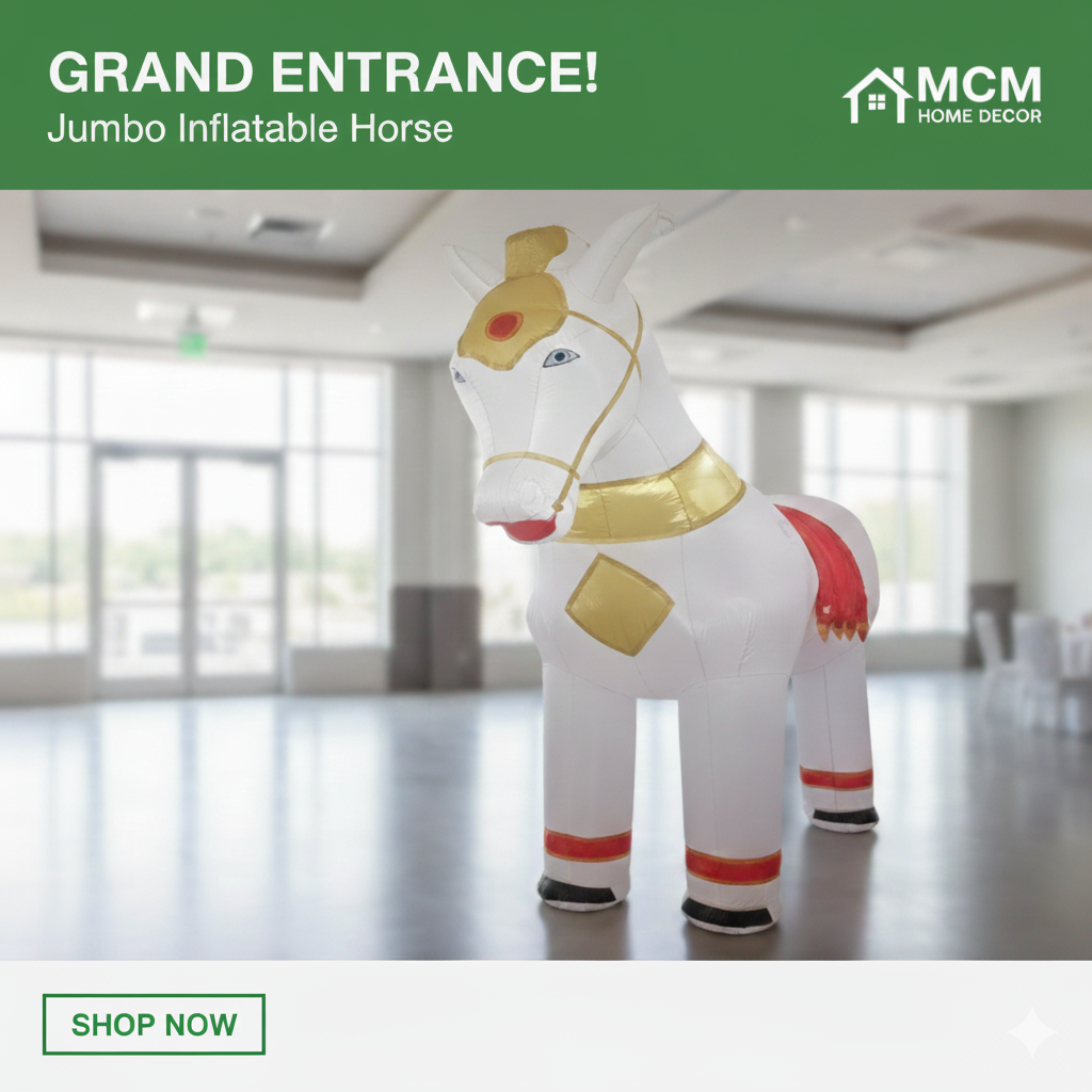 Inflatable Elephant &amp; Horse Ride