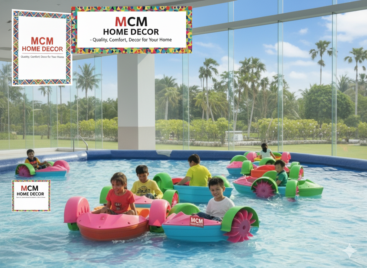 Inflatable Swimming Pool with Water Boats