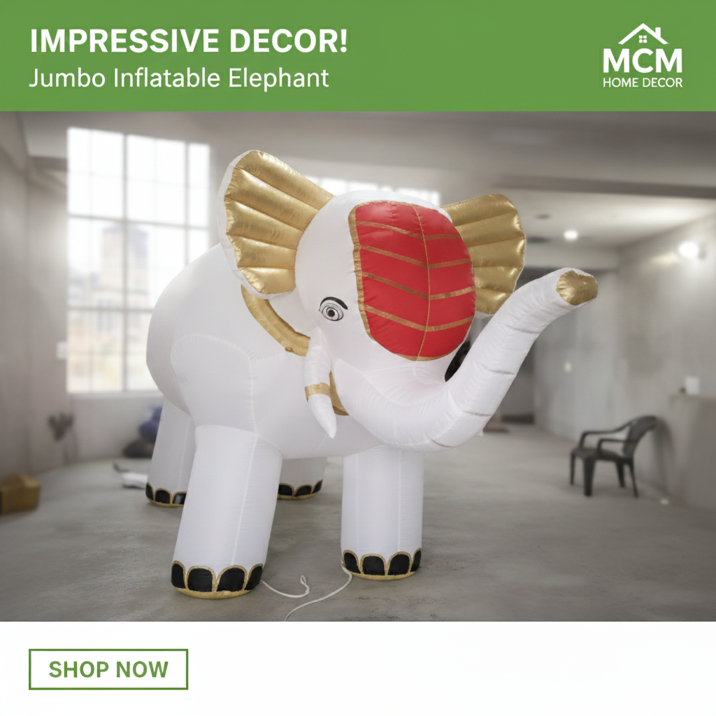 Inflatable Elephant &amp; Horse Ride