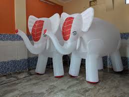 Inflatable Elephant &amp; Horse Ride