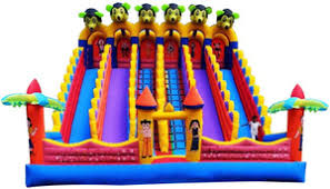 6-Line Mickey Mouse Inflatable Bouncy Slide